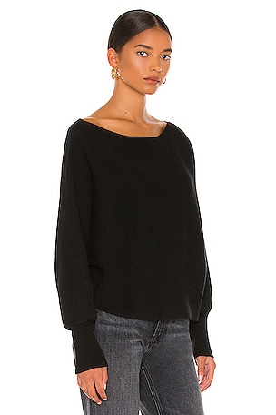 House of Harlow 1960 x REVOLVE Winifred Wide Neck Sweater in Black