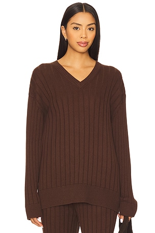 x REVOLVE Irvina Ribbed V Neck House of Harlow 1960
