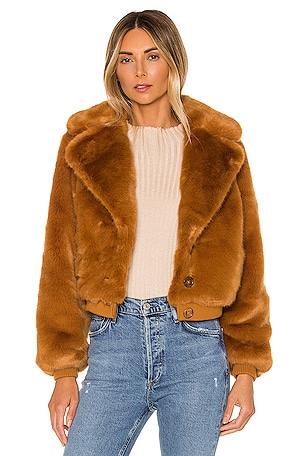 House of Harlow 1960 X REVOLVE Kalida Faux Fur Jacket in House of Harlow 1960 X REVOLVE Kalida Faux Fur Jacket in