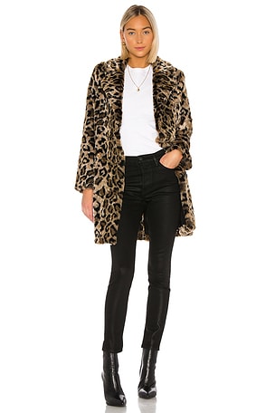 AMUSE SOCIETY Waylon Faux Fur Jacket in Black REVOLVE