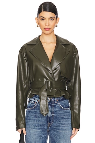 Liv Faux Leather Jacket House of Harlow 1960