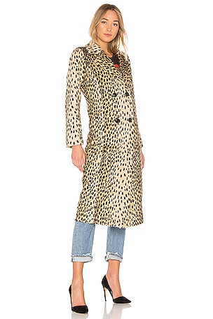 House of Harlow 1960 x REVOLVE Perry Faux Fur Coat in Brown