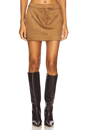 x REVOLVE Della Faux Suede Mini Skirt House of Harlow 1960