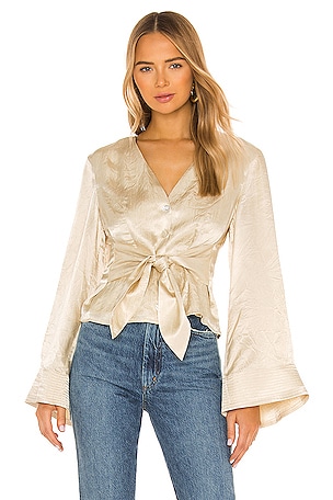 x REVOLVE Flared Sleeve Top House of Harlow 1960