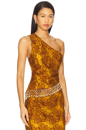 House of Harlow 1960 x REVOLVE Gema Top in Burnt Orange