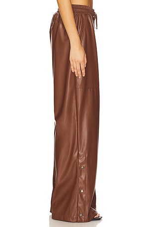 Heroine Sport Cara Leather Pant in Brown