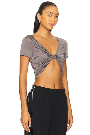 Heroine Sport Knot Tee in Grey