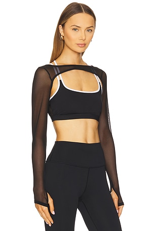 Heroine Sport Clear Shrug in Black