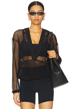 Mesh Pullover Top Heroine Sport