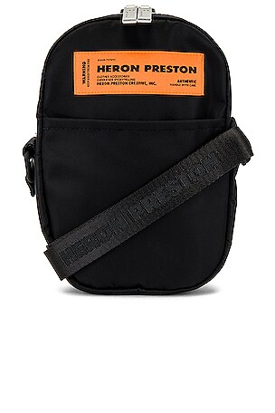 Heron Preston Nylon Crossbody in Black | REVOLVE