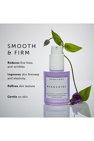 Herbivore Botanicals Bakuchiol Dual Retinol Alternative Serum.