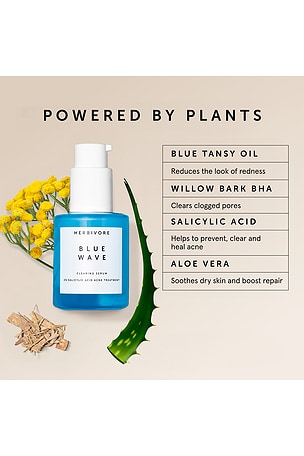 Herbivore Botanicals Blue Wave 2% Salicylic Acid Acne Treatment Serum.