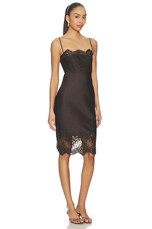 HERSKIND x REVOLVE Linus Dress in Chocolate