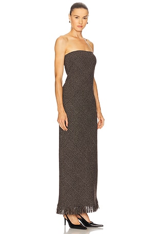 HERSKIND Adele Dress in Brown. Size 40. Also