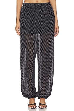 HERSKenD PANTALON À POIS SYLVIA en Noir