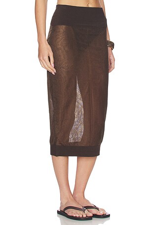 HERSKIND Buster Skirt in Chocolate