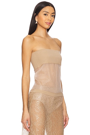 HERSKIND Bambi Knit Top in Tan