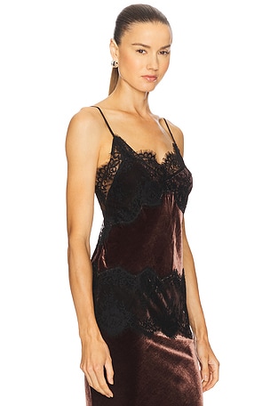 HERSKIND Gilly Silk Blend Top in Brown