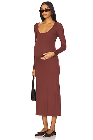 The Long Sleeve Rib Dress HATCH