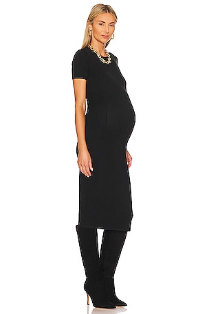 HATCH The Eliza Maternity Dress in Black