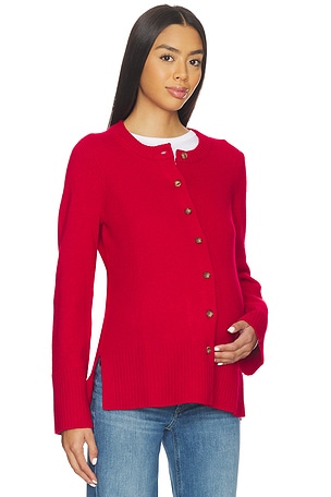 HATCH The Celine Contour Cardigan in Red. Size 4. Also