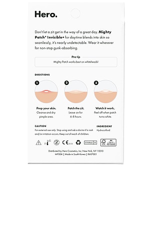 Hero Cosmetics Mighty Patch Invisible+ Pimple Patch 39 Count in Beauty: NA