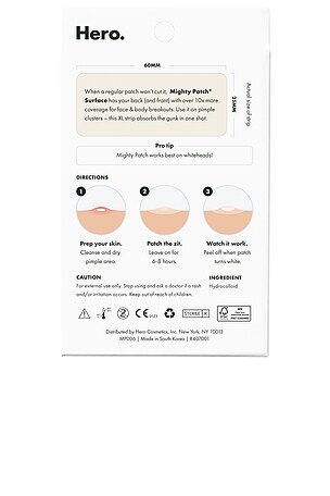 Hero Cosmetics Mighty Patch Surface Pimple Patch 10 Count in Beauty: NA