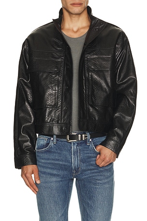 Leather Jacket Hudson Jeans