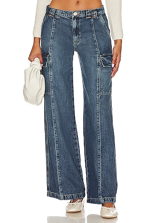 One Teaspoon Zipped Cargo Motion Jeans in Used Blue | REVOLVE