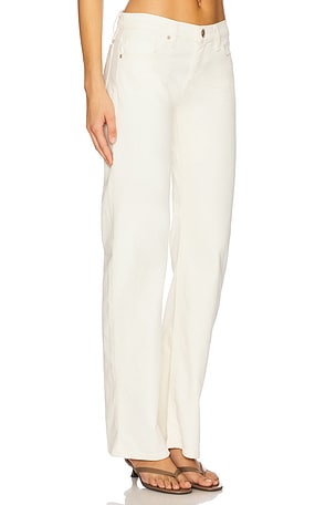 Hudson Jeans Kelli Low Rise Loose Straight in Cream