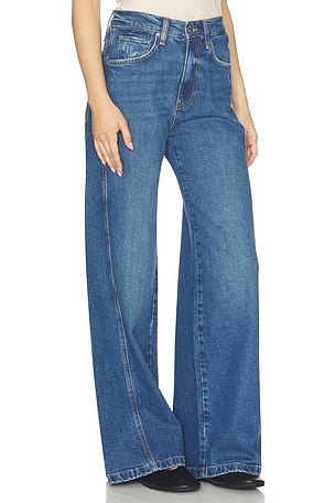 Hudson jeans james high rise wide jeans en color azul