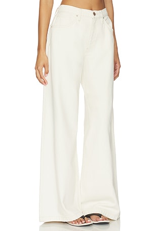 Hudson Jeans Jodie Loose Wide Leg Jeans in Cream