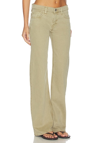 Hudson Jeans Kelli Low Rise Loose Straight Jeans in Tan