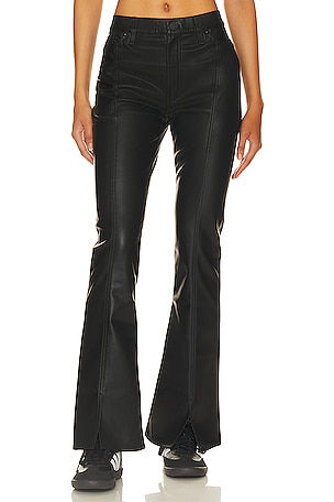 Barbara Faux Leather High Rise Flare Hudson Jeans