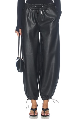 Faux Leather Balloon Jogger Pants Hudson Jeans