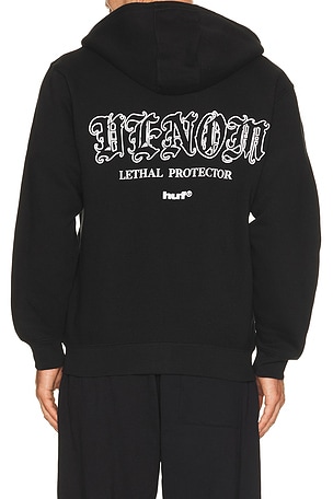HUF x Spider-Man Symbiosis Full Zip Hoodie in Black