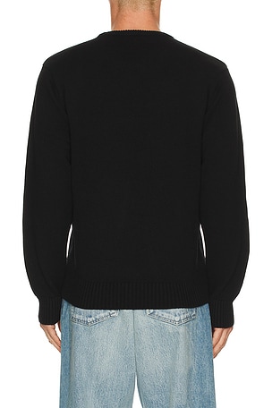 HUF Gift Bear Intarsia Sweater in Black