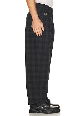 HUF Cromer Plaid Pant in Black