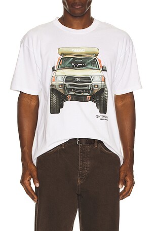 HUF x Toyota Trailhunter 4 Runner Tee in White. Size XL/1X. Also