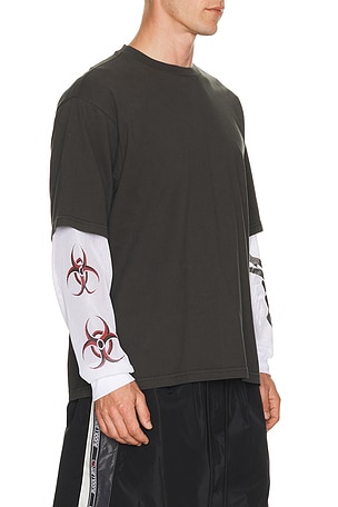 Huf camiseta en color negro