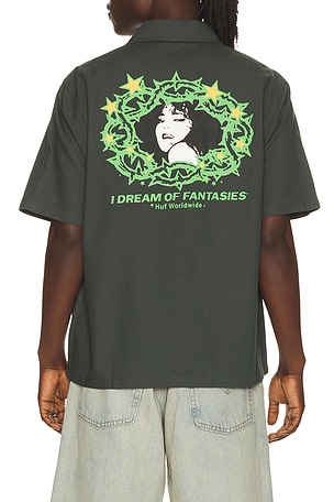 HUF Fantasies Work Shirt in Green