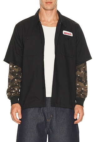 Shadows Long Sleeve Work Shirt HUF