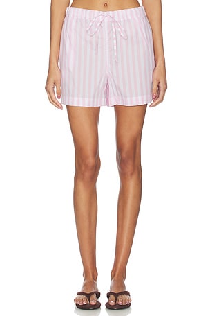 Cabana Stripe Embroidered Shorts Hunza G