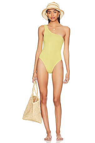 ワンピース Hunza G 'Nancy' dress Nancy Dress - Black | One Size Swimwear | Hunza G