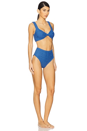 Hunza G Jamie Bikini Set in Blue