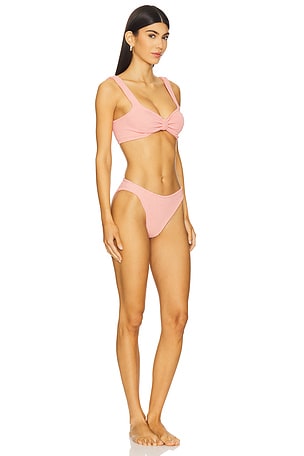 Hunza G Bonnie Bikini Set in Peach