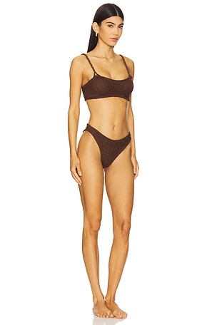 Hunza G Phoebe Bikini Set in Chocolate