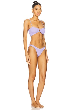 Hunza G Misty Pearly Hoop Bikini in Lavender