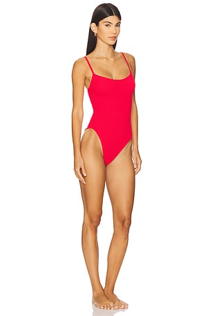Hunza G Pamela One Piece Swimsuit in Red