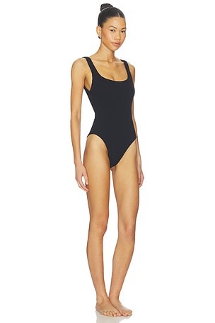 Hunza G Square Neck One Piece in Black